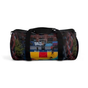 Urban Basketball Duffel Bag - Sporty Gym Bag, Athlete Carryall, Travel Tote, Workout Bag, Creative Gift for Sports Lovers