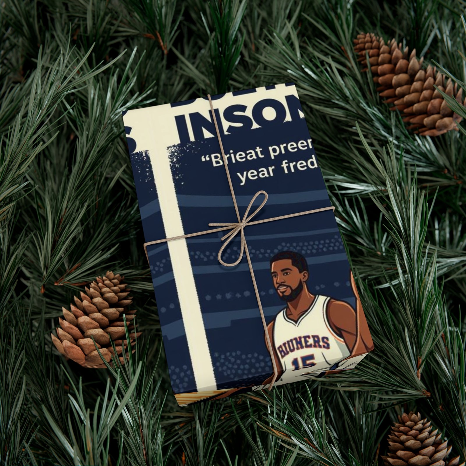 Basketball Gift Wrap Paper - Fun Sports Wrapping Paper for Birthdays, Holidays, Sports Events, and Celebrations, Unique Gift Packaging Ideas - Image 8