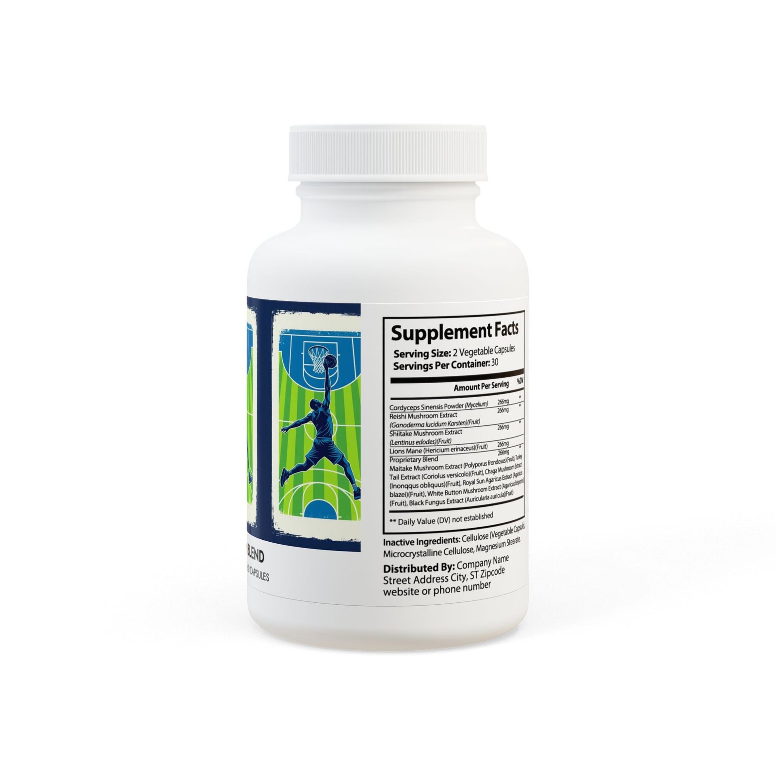 Mushroom Blend Supplement (60 Capsules) - Image 3