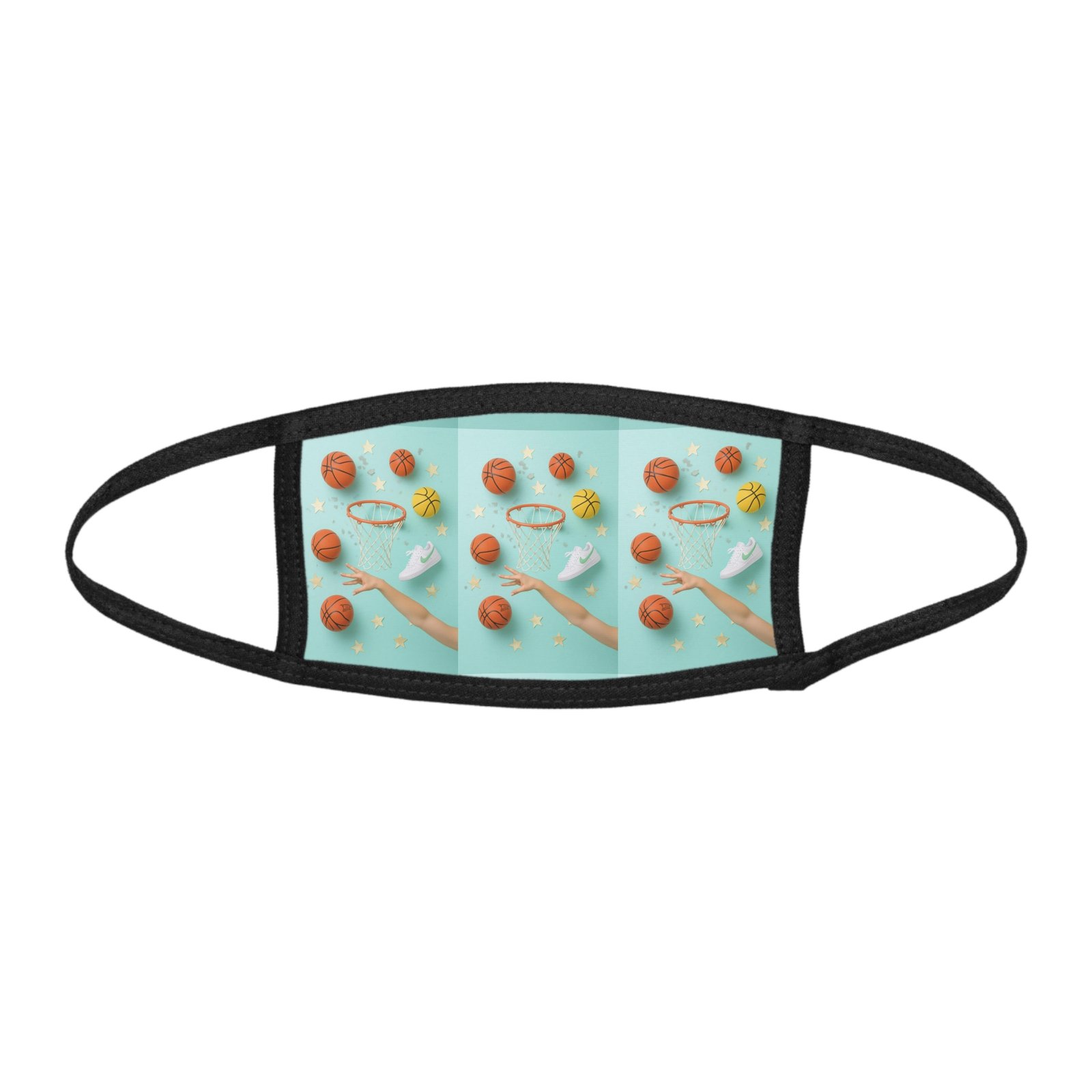 Youth Sports Theme Face Mask, Kids Basketball Mask, Comfortable Kids Masks, Sports Gift for Children, Fun Protective Face Cover