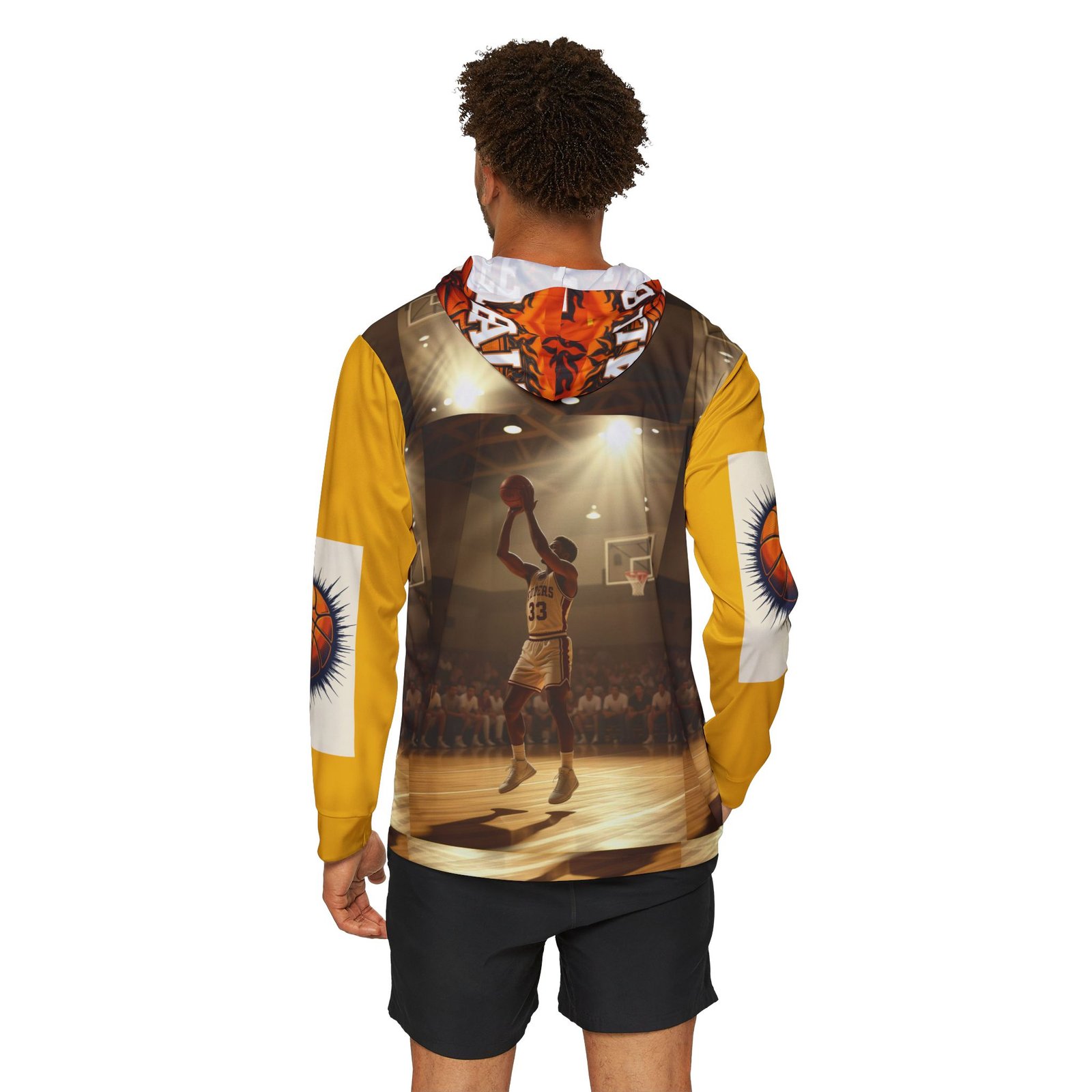 Men's Basketball Warmup Hoodie, Sportswear Gift, Athletic Apparel, Sports Hoodie, Team Spirit Gear - Image 4