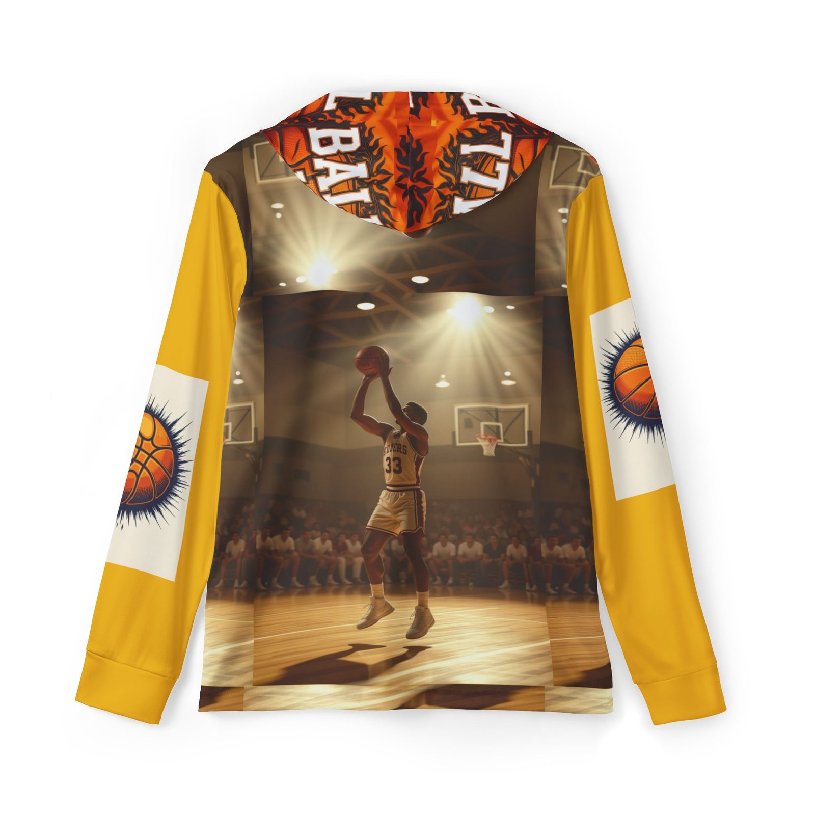 Men's Basketball Warmup Hoodie, Sportswear Gift, Athletic Apparel, Sports Hoodie, Team Spirit Gear - Image 2