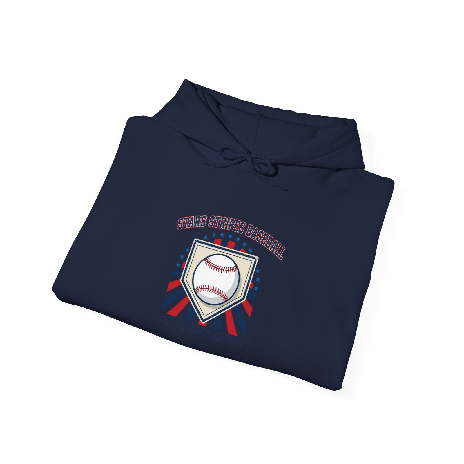 All American Baseball Crest Hoodie | patriotic baseball graphic, vintage ballpark aesthetic - Image 20