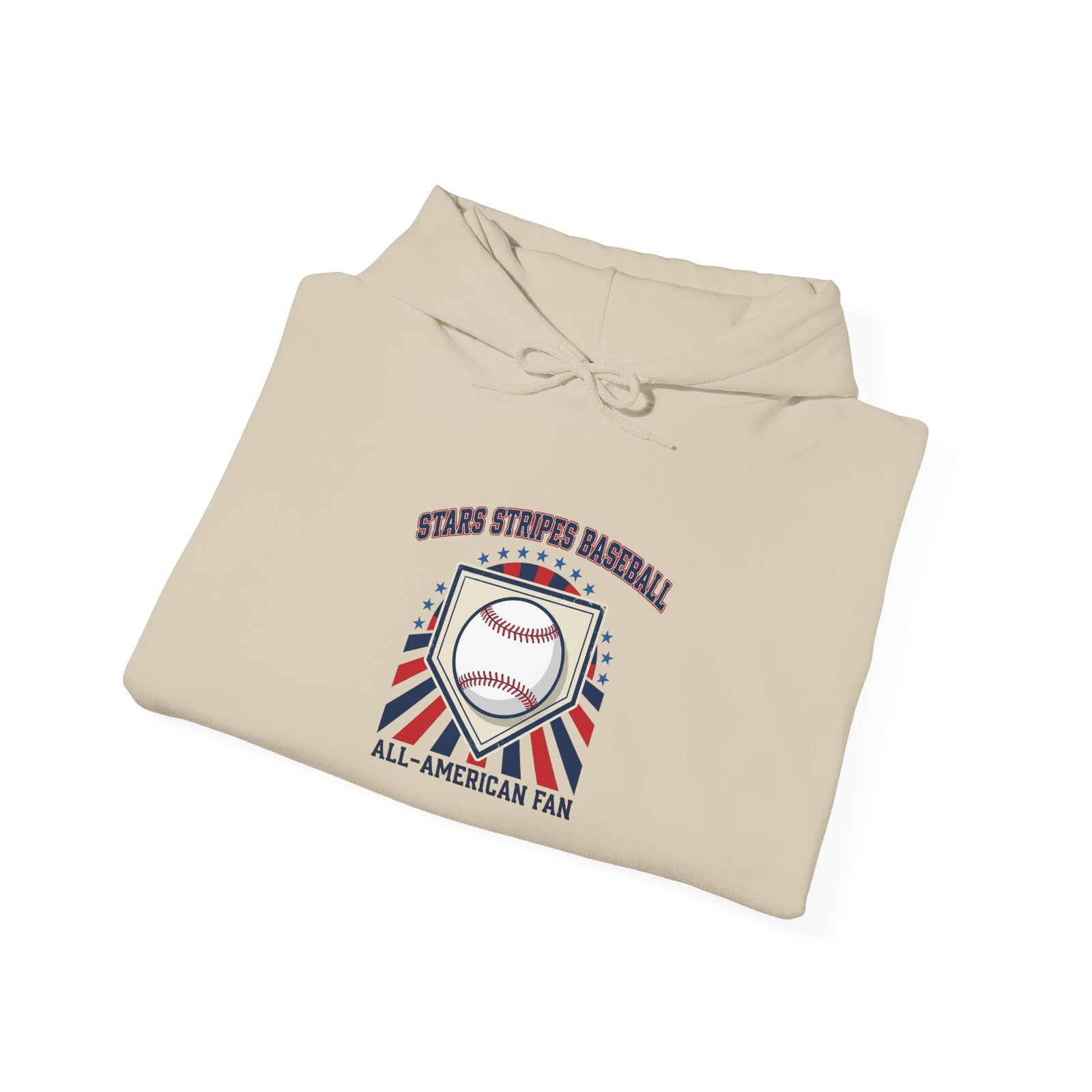 All American Baseball Crest Hoodie | patriotic baseball graphic, vintage ballpark aesthetic - Image 12