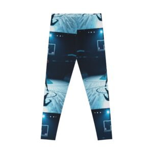 Basketball Print Leggings, Activewear, Sports Leggings, Gifts for Athletes, Gym Fashion, Casual Wear