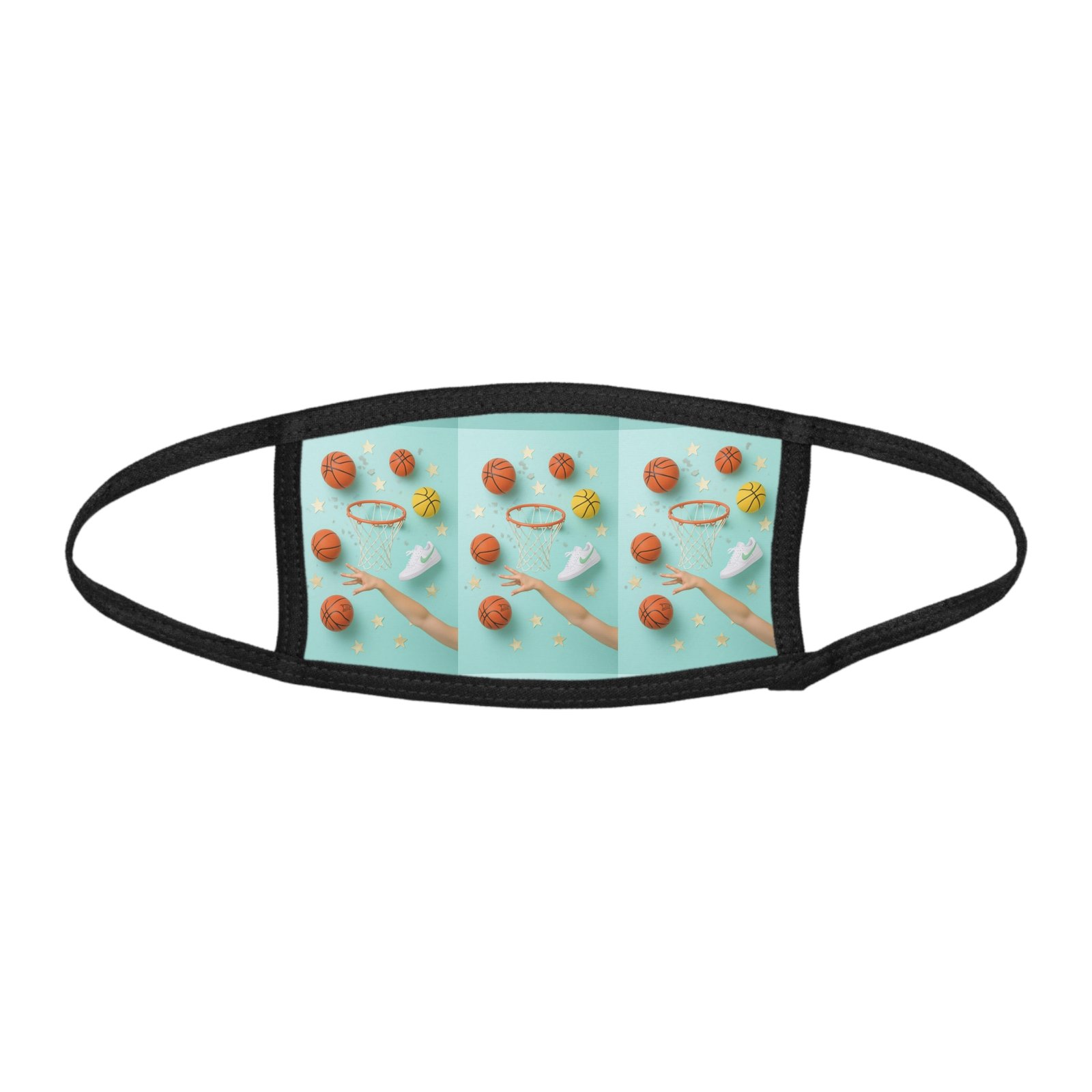 Youth Sports Theme Face Mask, Kids Basketball Mask, Comfortable Kids Masks, Sports Gift for Children, Fun Protective Face Cover