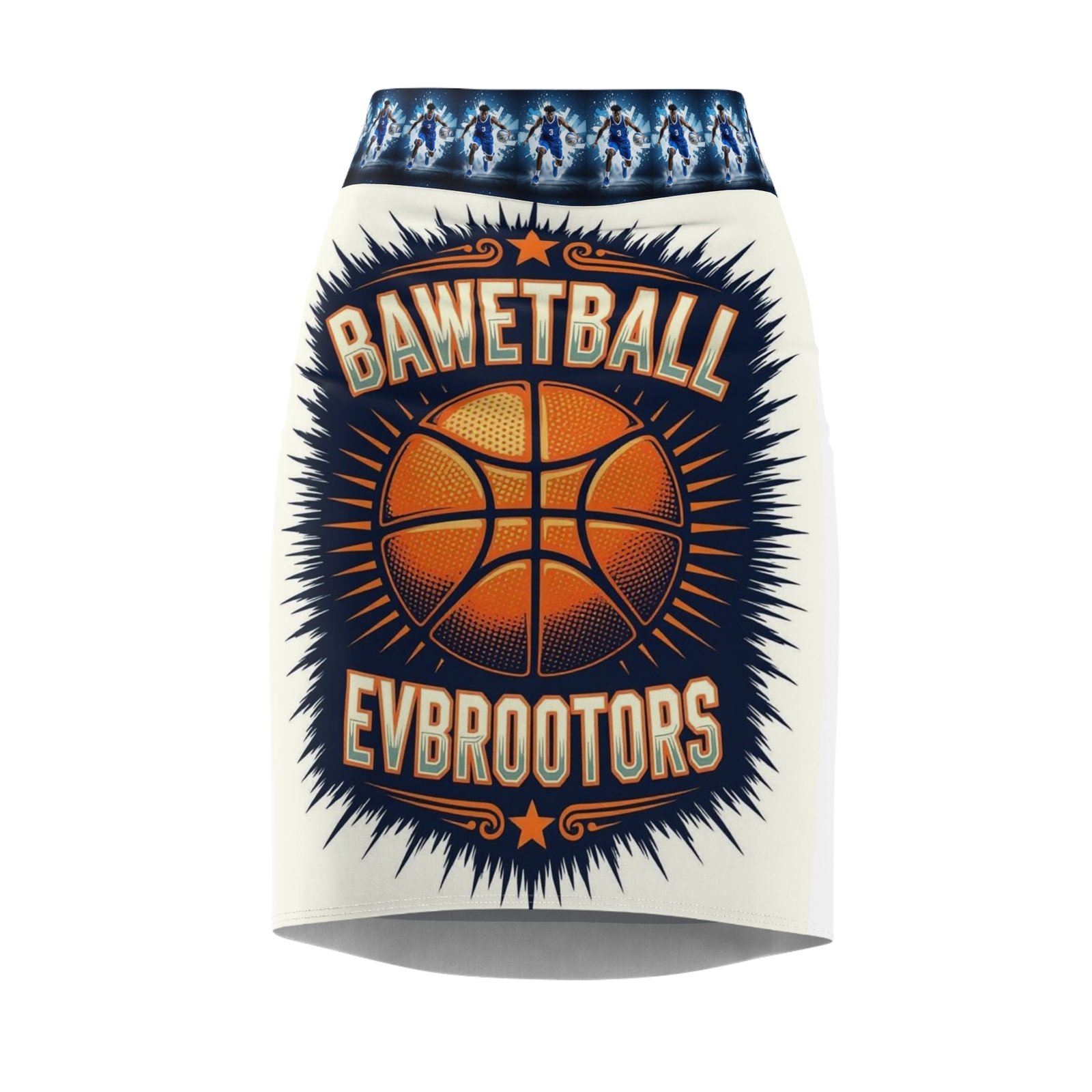 Women's Basketball Pencil Skirt, Sports Fan Wear, Athletic Skirt, Game Day Outfits, Basketball Gifts, Team Spirit Apparel