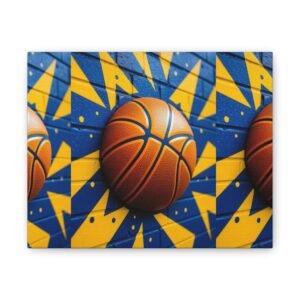 Basketball Wall Art Decor, Energetic Sports Canvas, Gift for Athletes, Game Day Decoration, Modern Home Decor