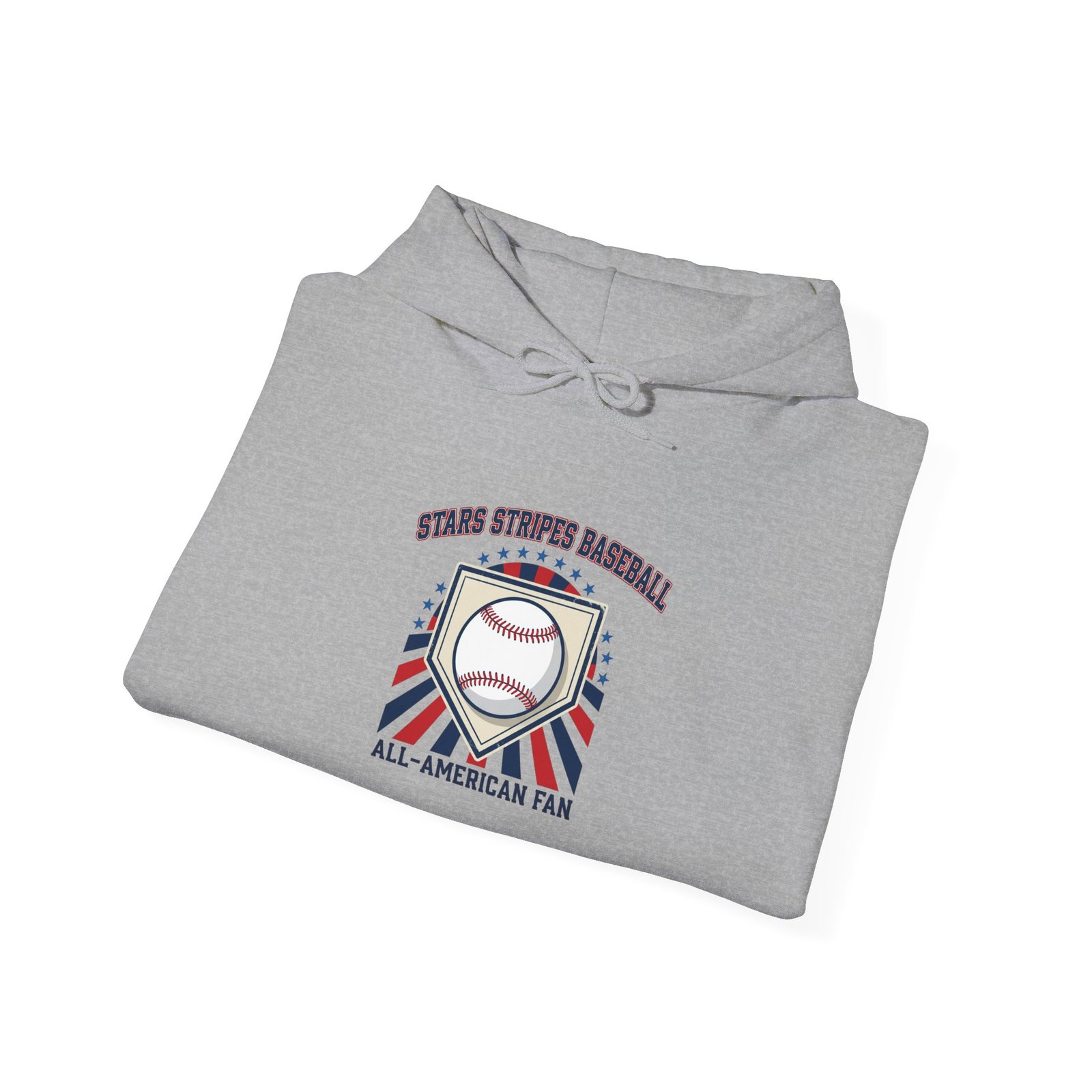 All American Baseball Crest Hoodie | patriotic baseball graphic, vintage ballpark aesthetic - Image 16