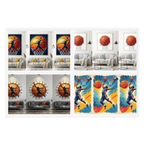 Basketball-Themed Sticker Sheets, Sports Decor, Gift for Athletes, Journaling Supplies, Fun Classroom Rewards, Office Decor