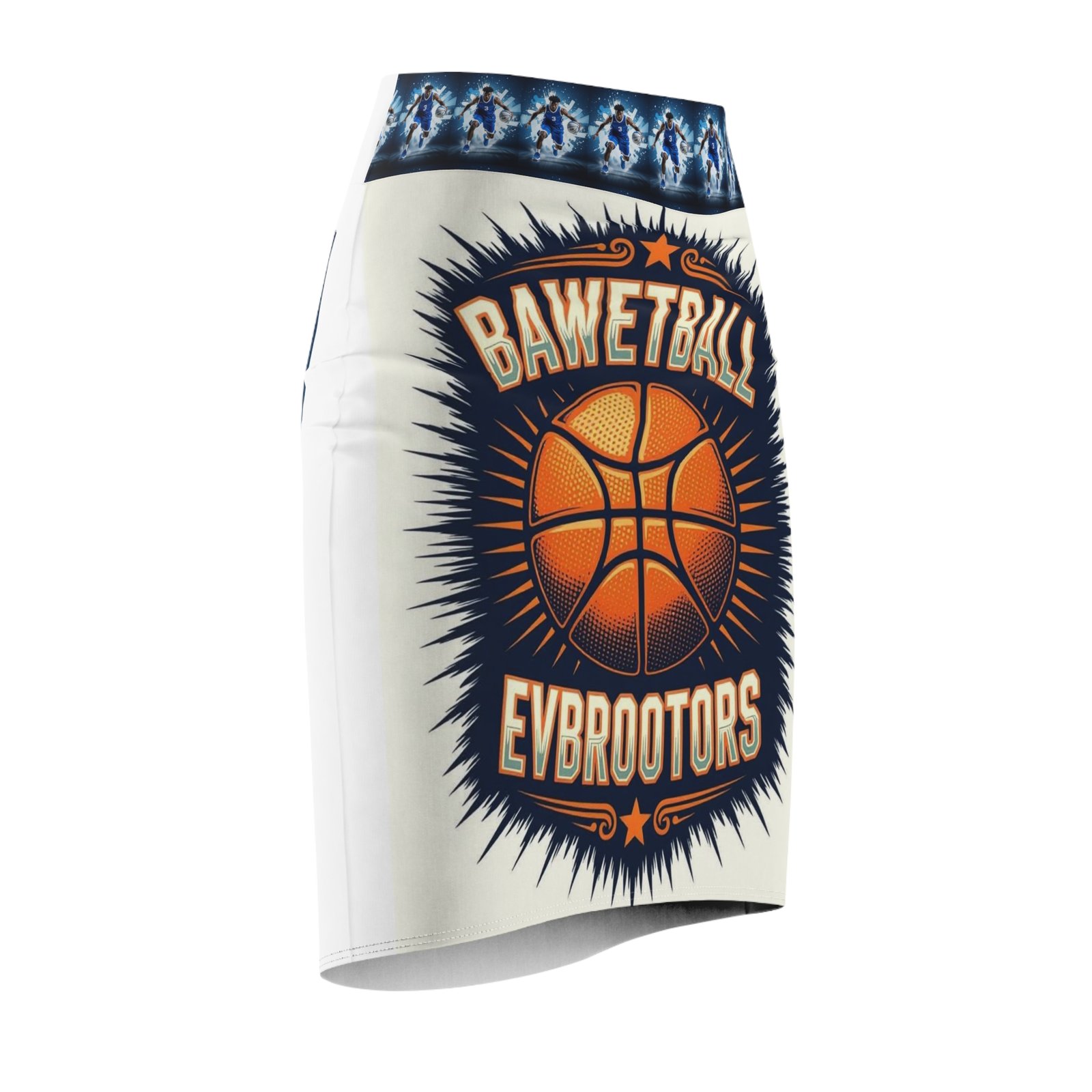 Women's Basketball Pencil Skirt, Sports Fan Wear, Athletic Skirt, Game Day Outfits, Basketball Gifts, Team Spirit Apparel - Image 3