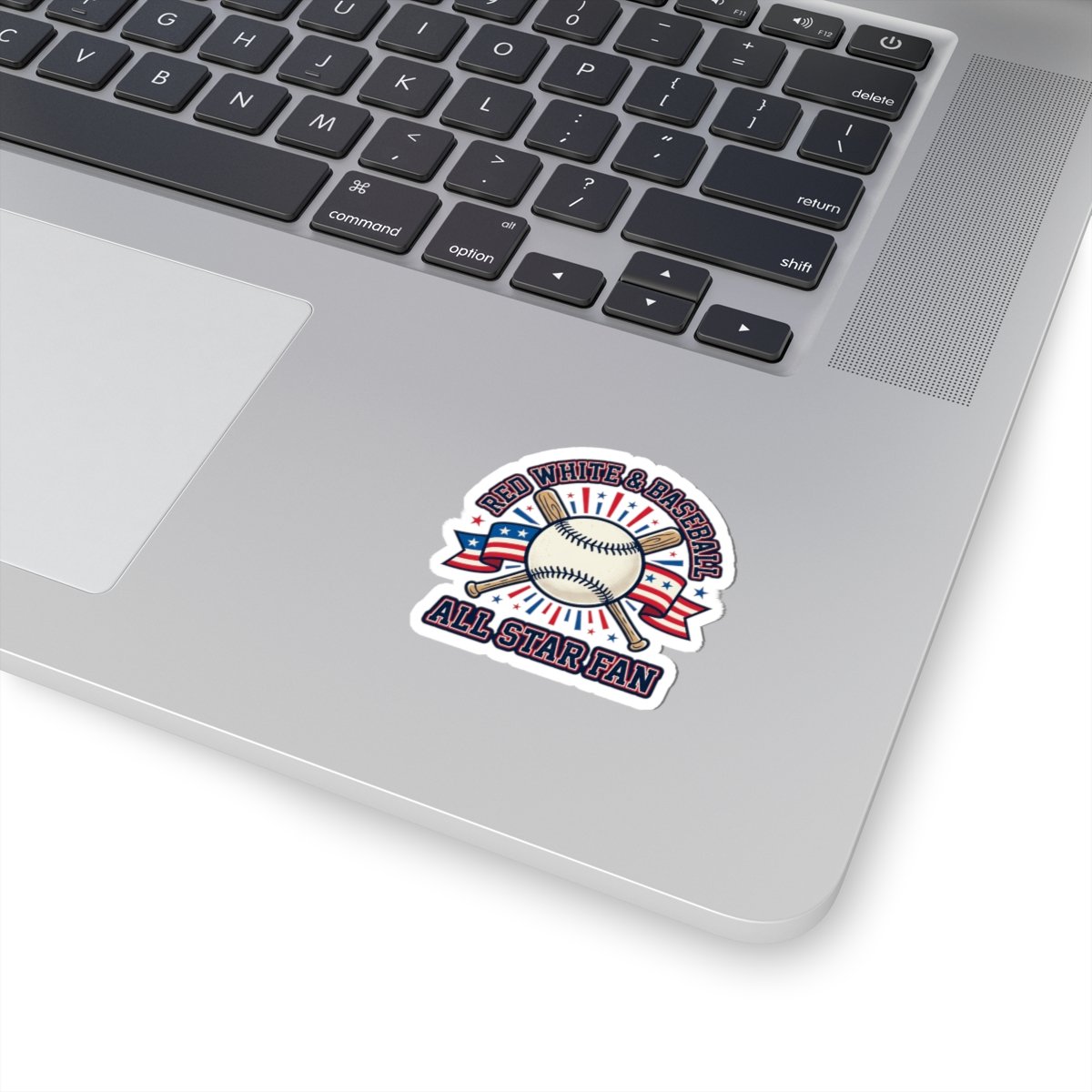Patriotic Baseball All Star Fan Sticker | Red White Blue Ballpark Aesthetic - Image 2