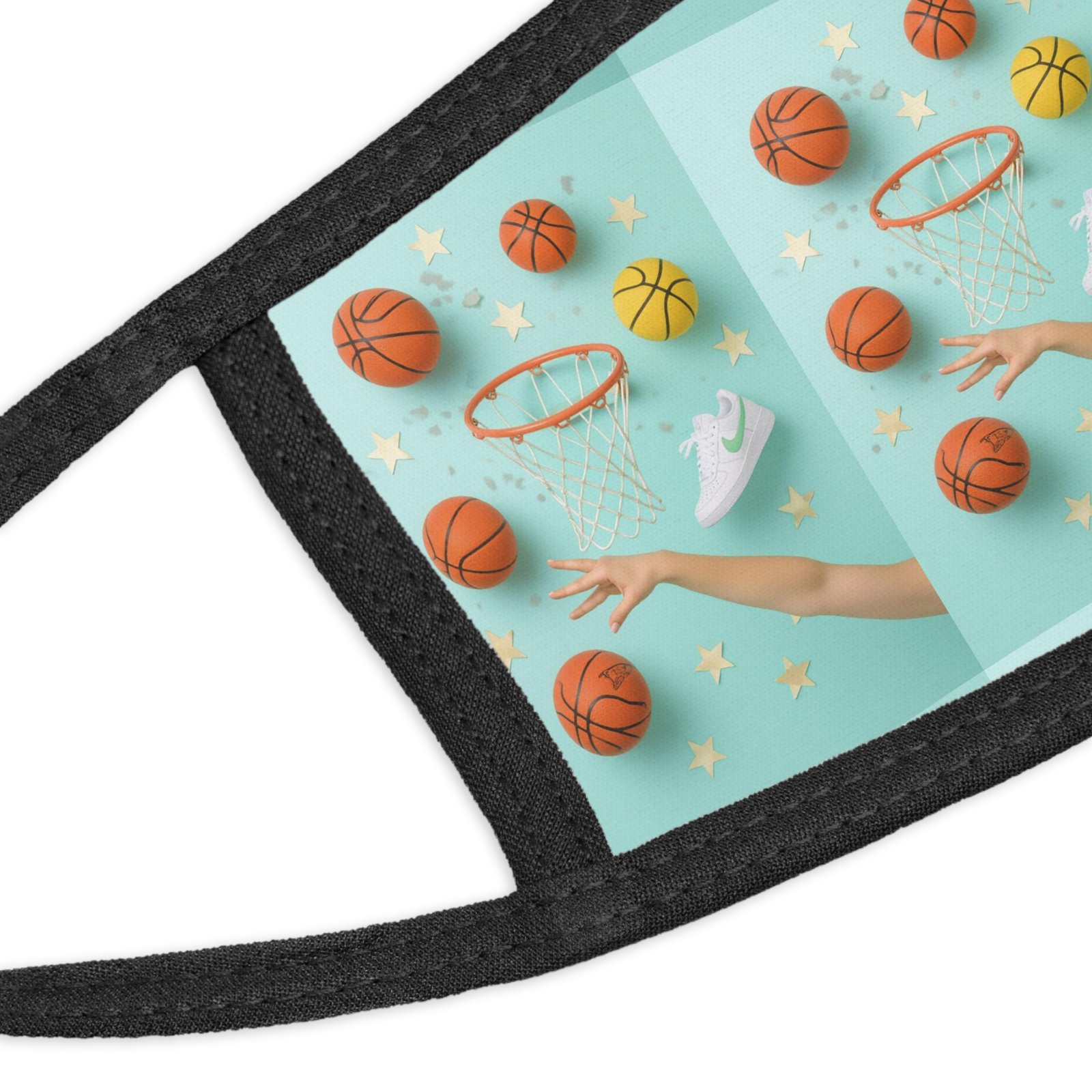 Youth Sports Theme Face Mask, Kids Basketball Mask, Comfortable Kids Masks, Sports Gift for Children, Fun Protective Face Cover - Image 3