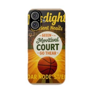 Biodegradable Basketball Phone Case, Eco-Friendly Sports Cover, Gift for Athletes, Unique Phone Accessory, Sustainable Design