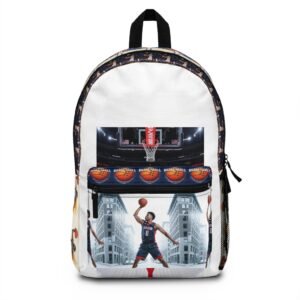 Basketball Graphic Backpack, Sports Gear, Trendy School Bag, Athletic Accessories, Gift for Players