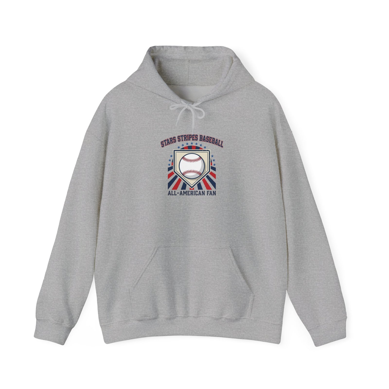 All American Baseball Crest Hoodie | patriotic baseball graphic, vintage ballpark aesthetic - Image 13