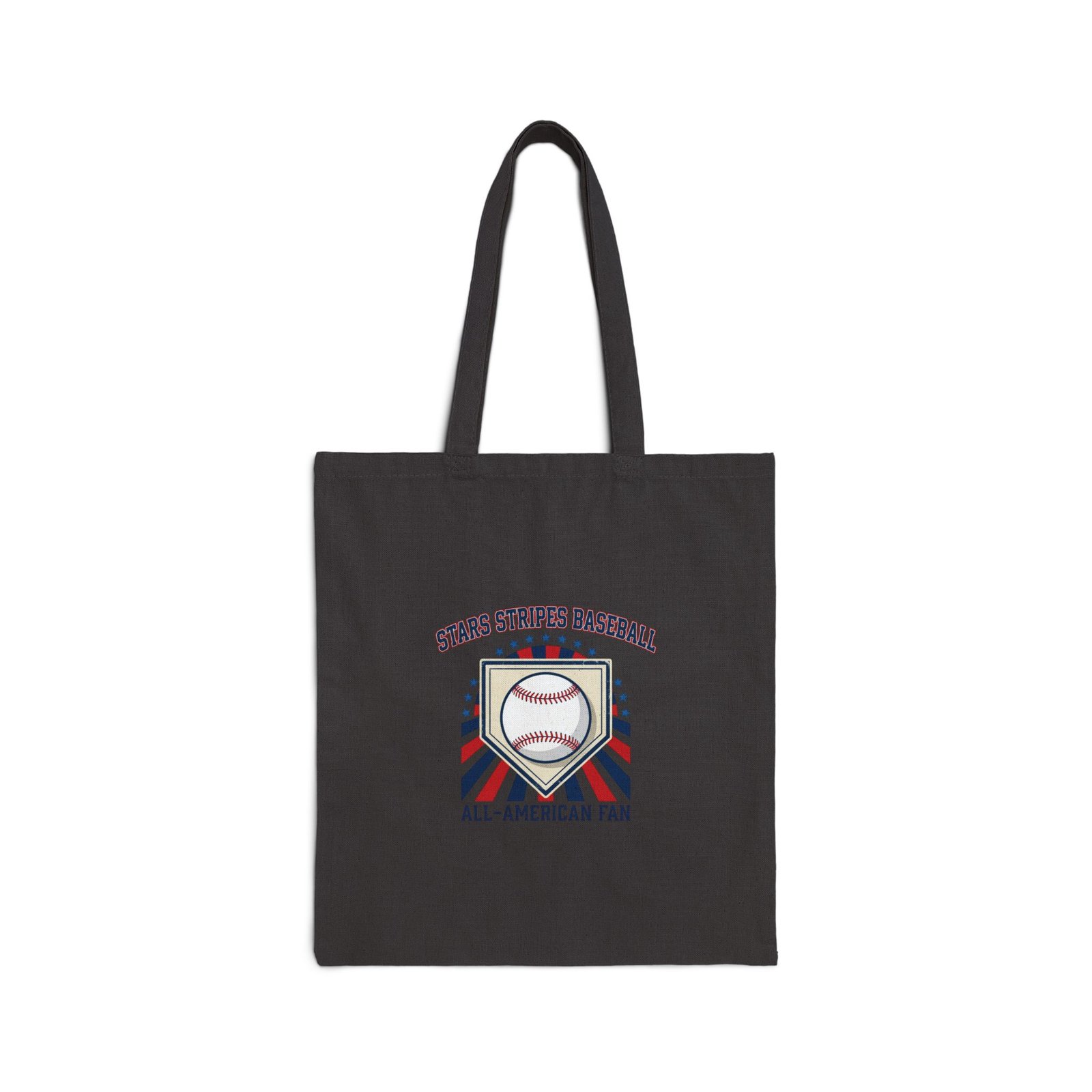 All‑American Baseball Graphic Tote, patriotic baseball fan, vintage ballpark aesthetic - Image 5