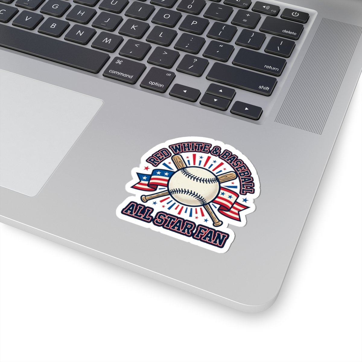 Patriotic Baseball All Star Fan Sticker | Red White Blue Ballpark Aesthetic - Image 5